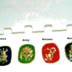 Military Tack Pin Army Navy Air Force Marine NWT